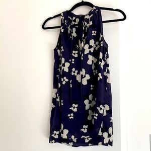 Theory silk sleeveless blouse